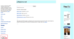 Desktop Screenshot of johnpierce.net